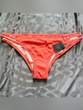 Victoria's Secret Coral Strappy Bikini Bottom